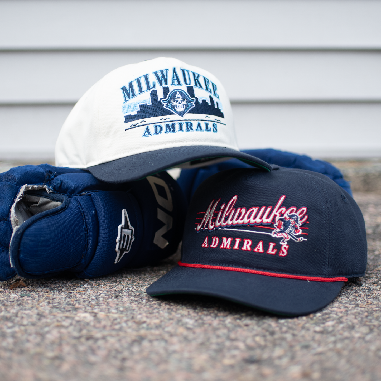 Milwaukee Admirals Snapback: Navy