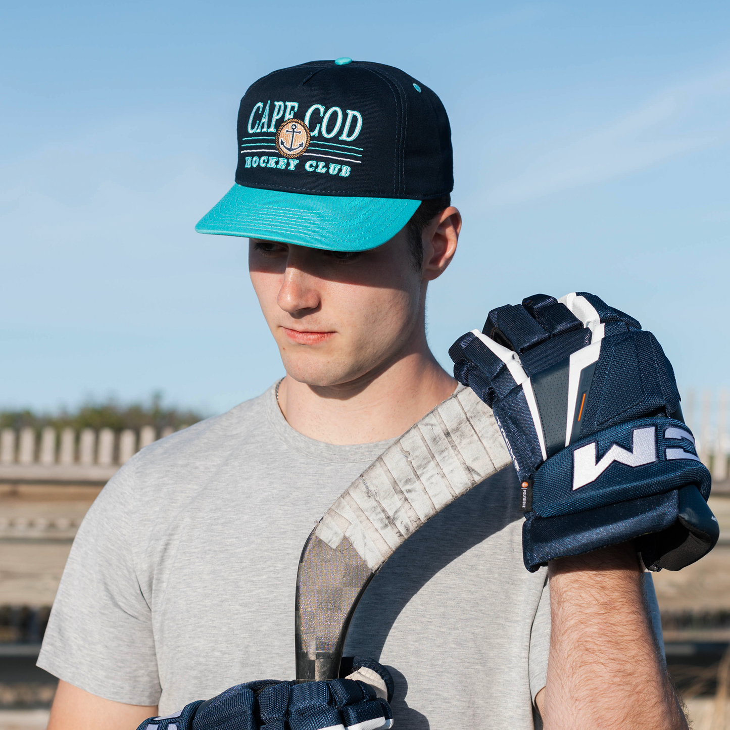Cape Cod Hockey Club Snapback: Blue