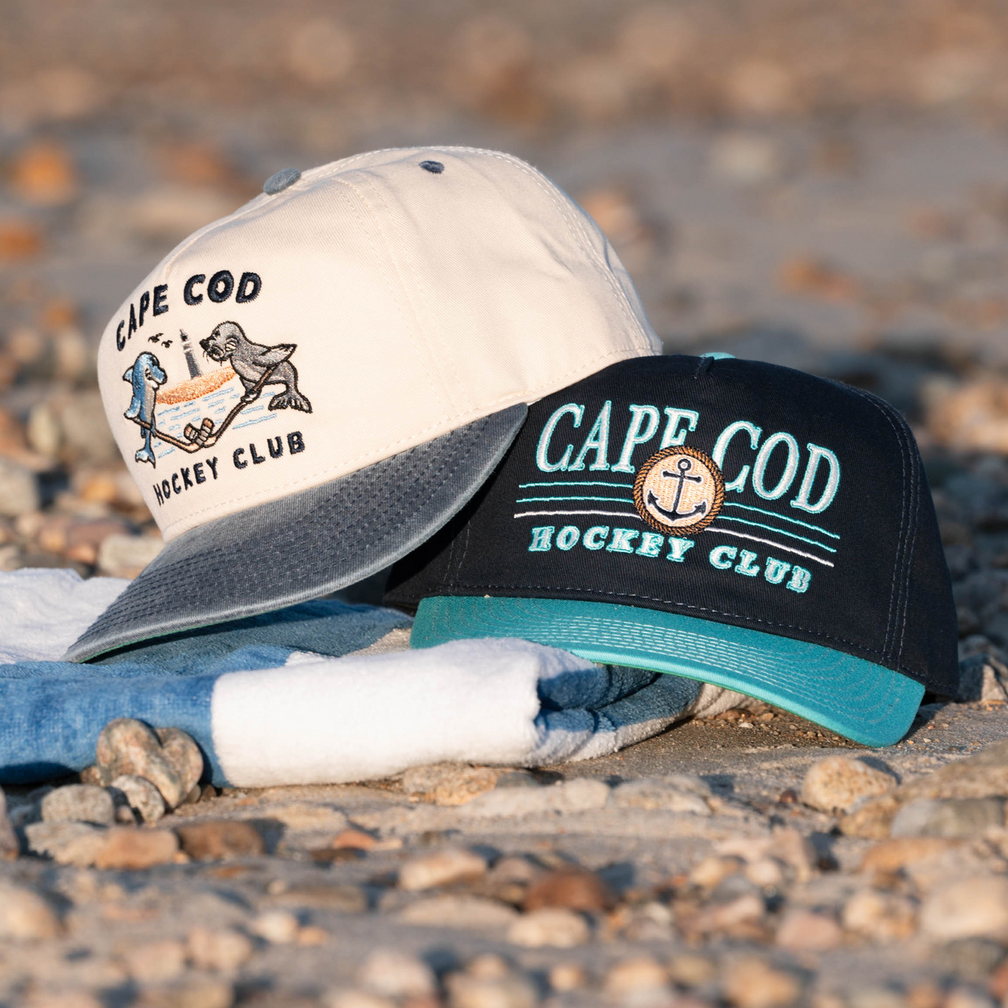 Cape Cod Faceoff Snapback: Cream