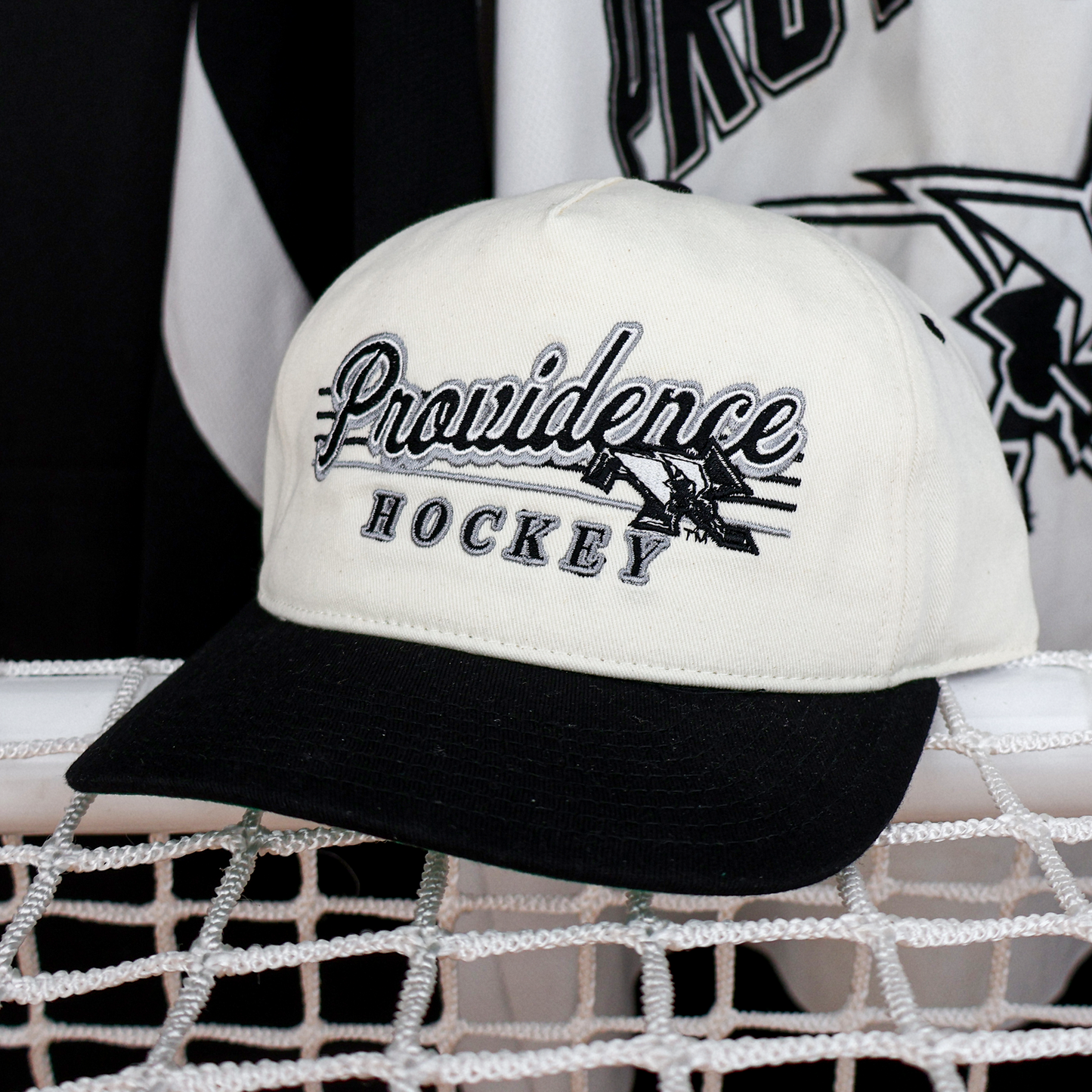 Providence College Hockey Snapback: Cream