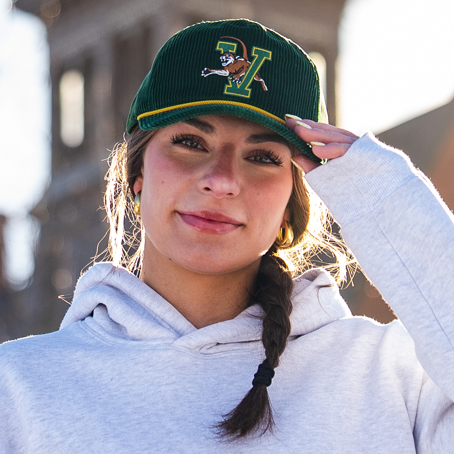 Vermont Catamounts Snapback: Corduroy