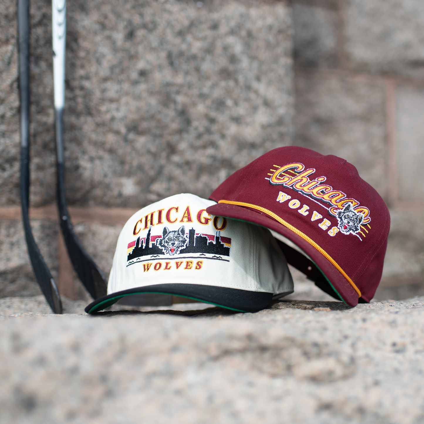 Chicago Wolves Snapback: Maroon