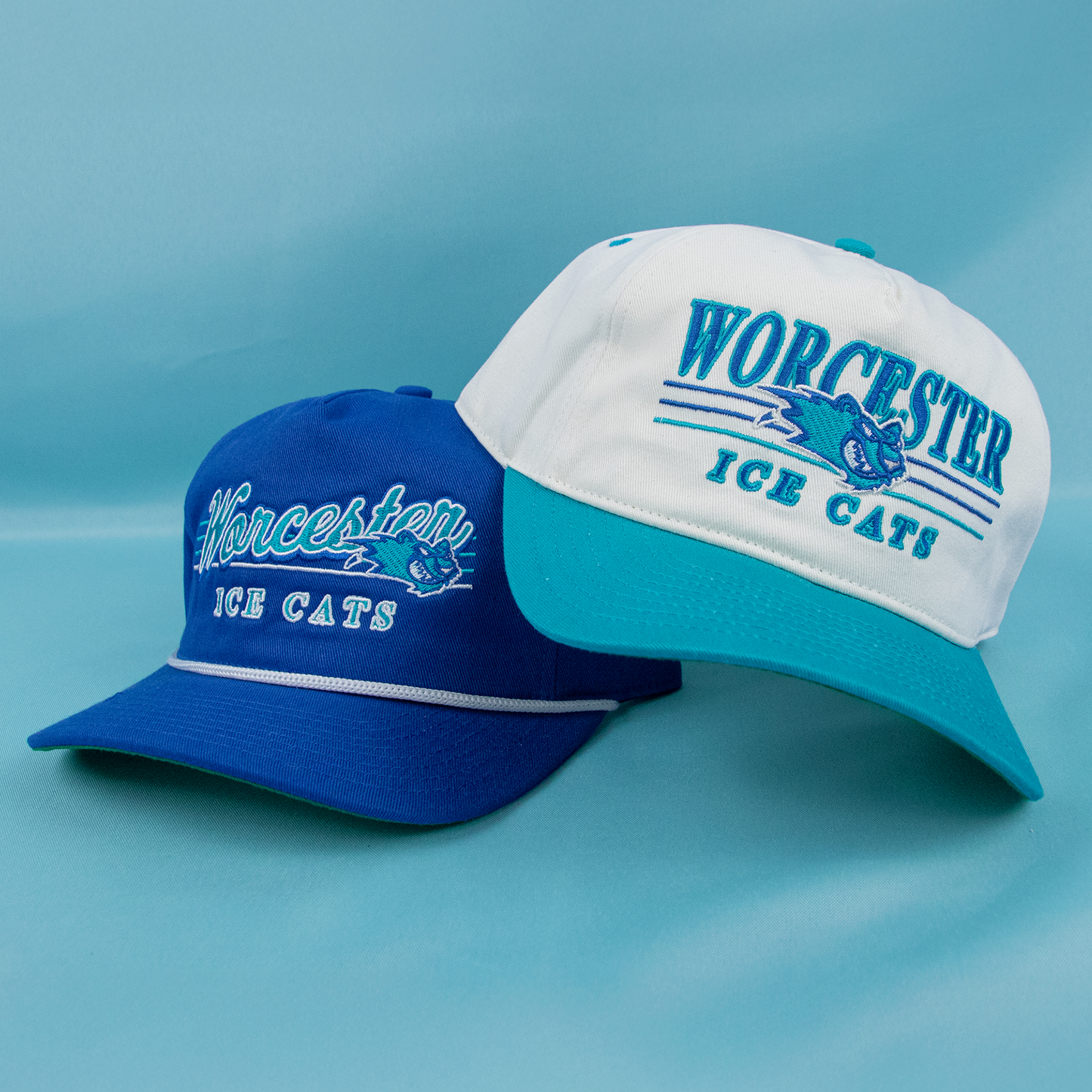 Worcester IceCats Snapback: Royal Blue