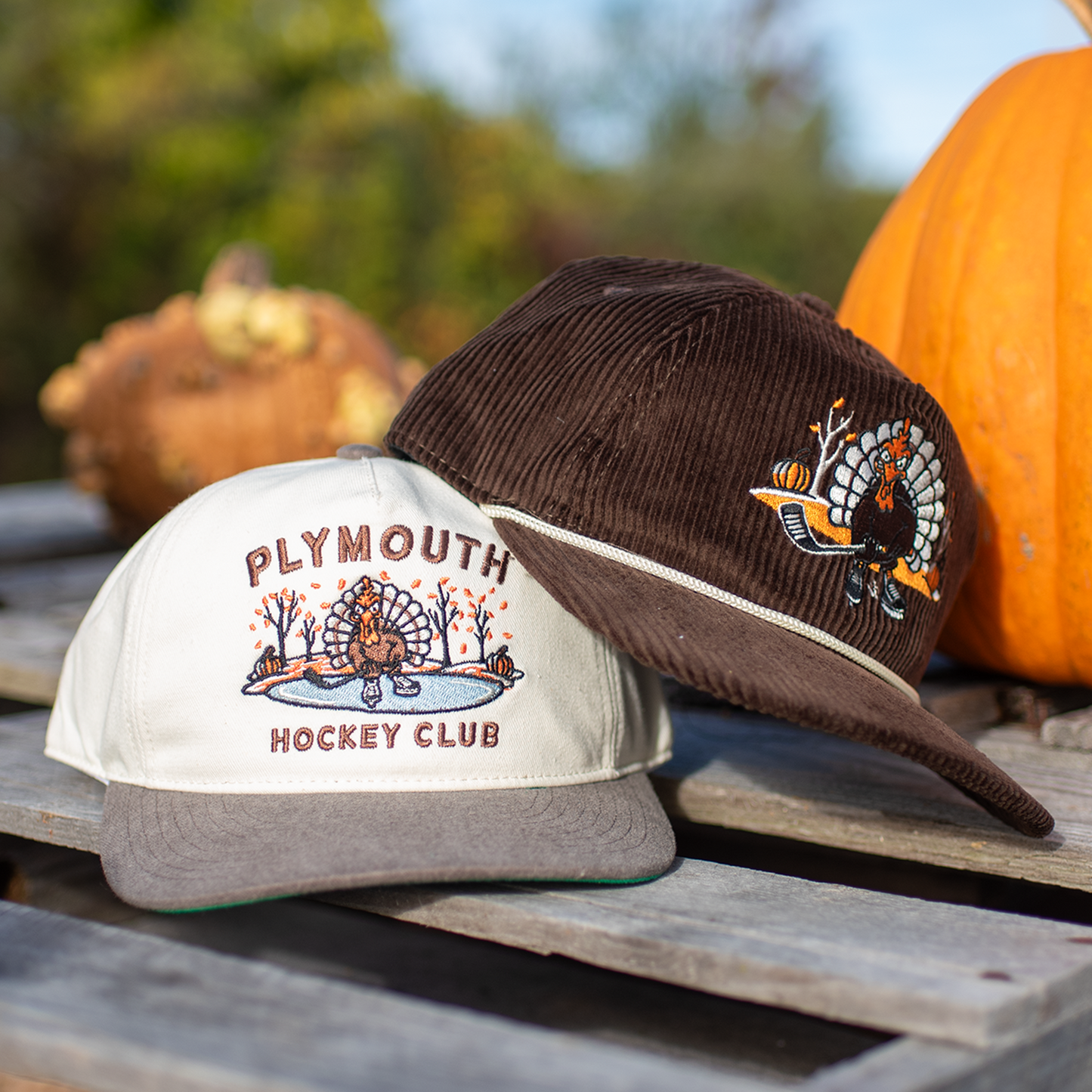Plymouth Hockey Club Snapback: Cream
