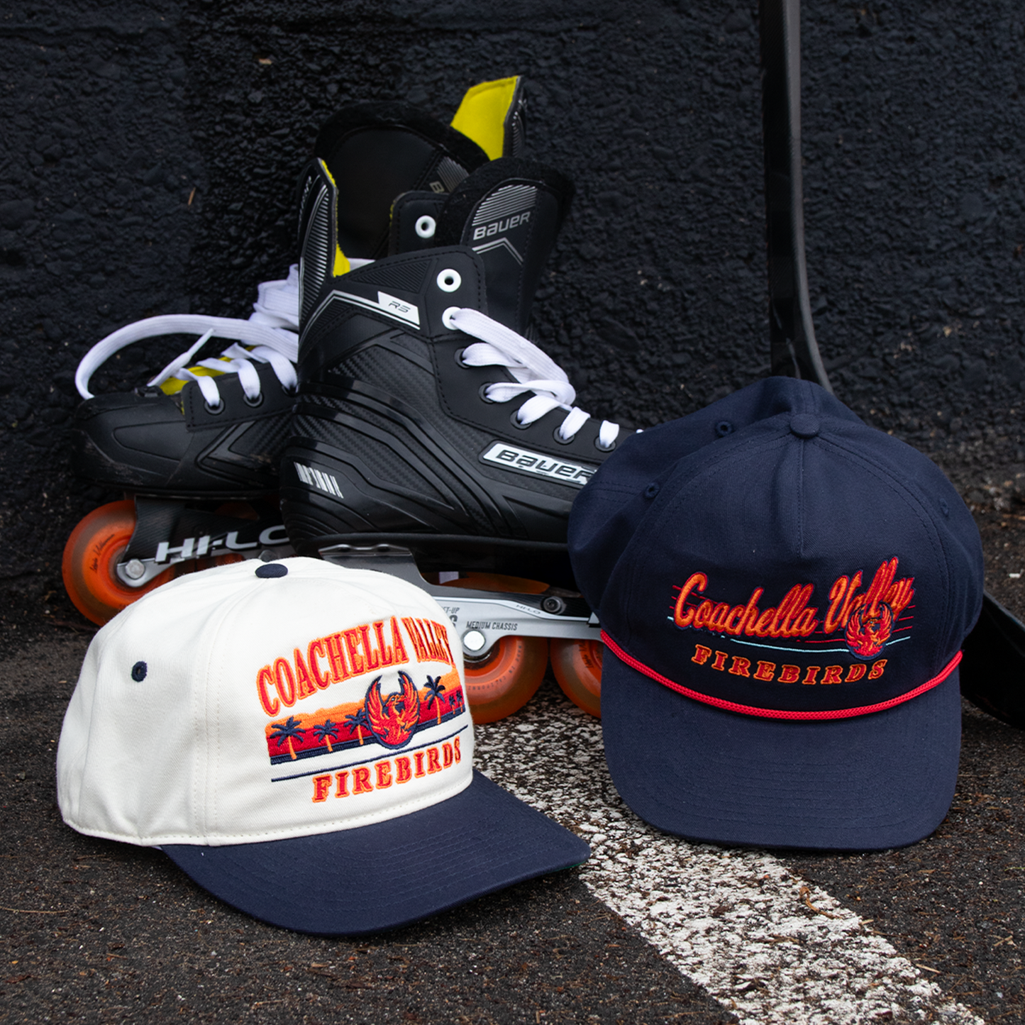 Coachella Valley Firebirds Snapback: Navy
