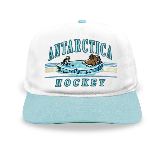 Antarctica Hockey Snapback: White