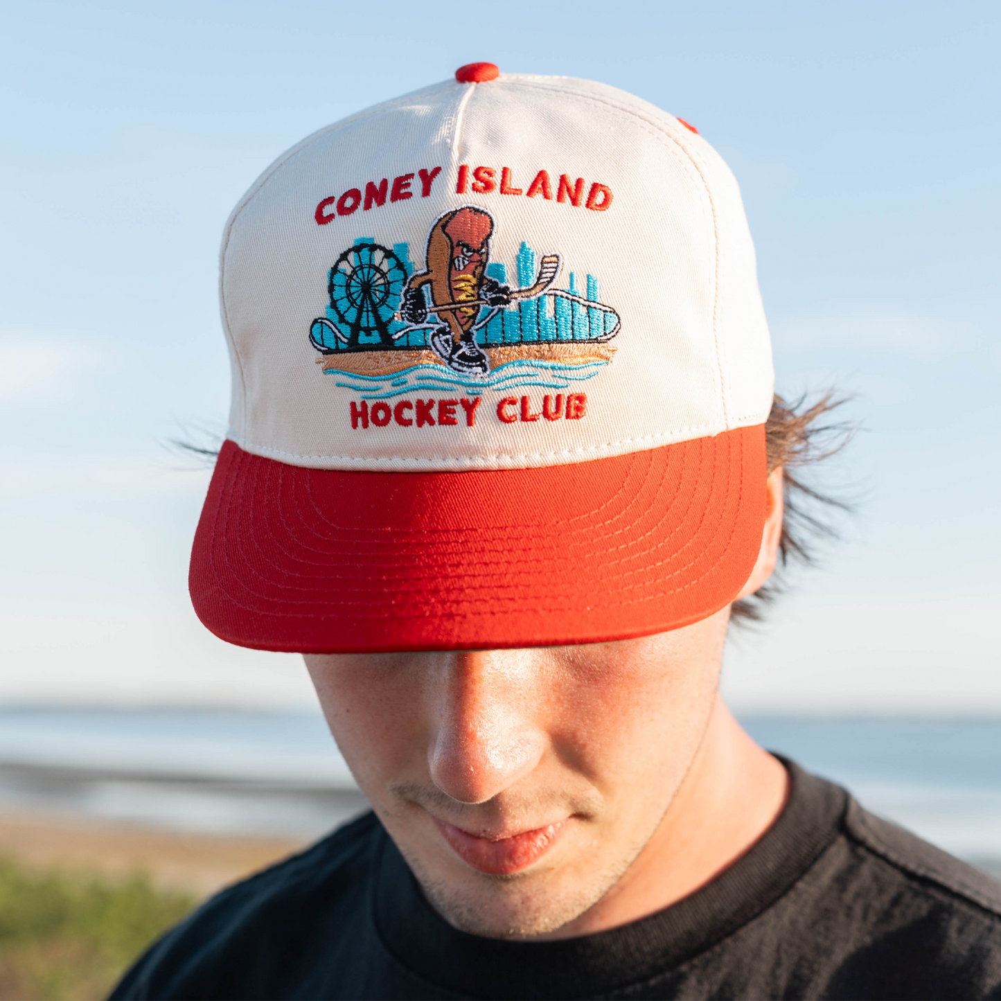 Coney Island Hockey Club Snapback: Cream