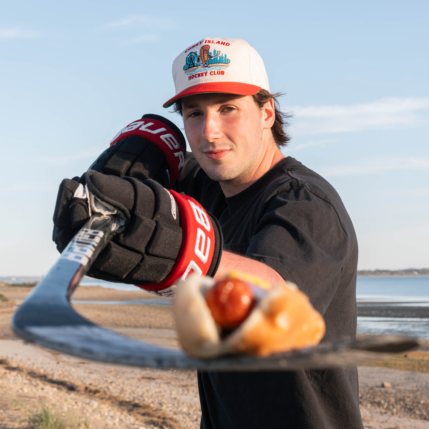 Coney Island Hockey Club Snapback: Cream