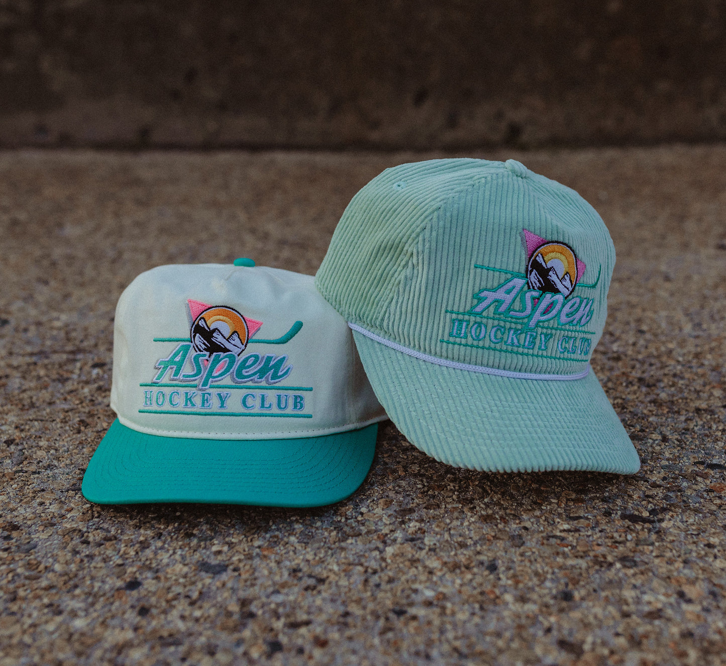 Aspen Hockey Club Snapback: Corduroy