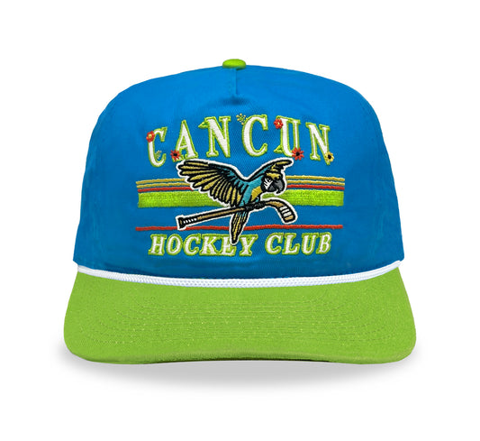 Cancun Hockey Club Snapback: Tropic Blue