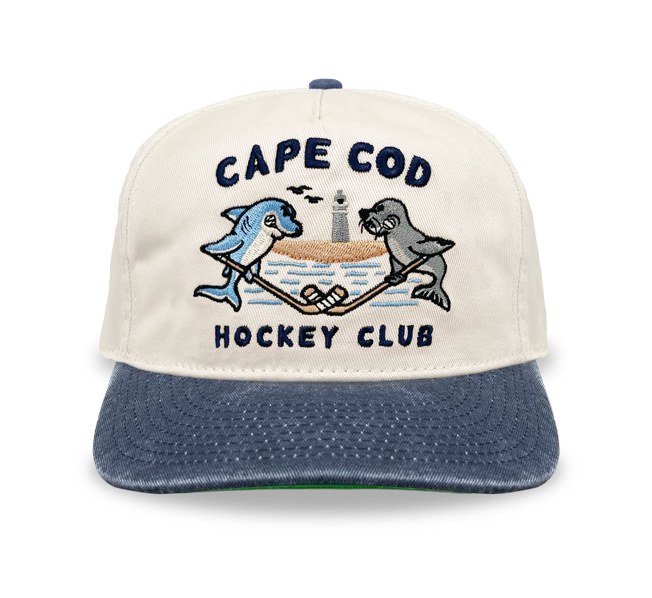 Cape Cod Faceoff Snapback: Cream – Celly Hockey