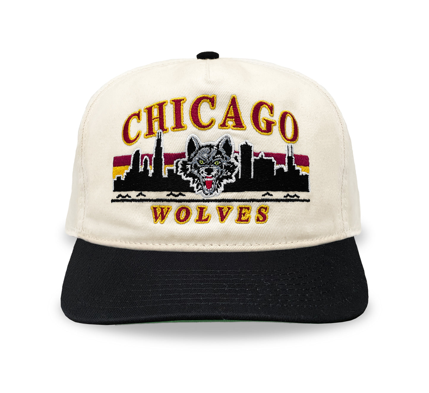 Chicago Wolves Snapback: Cream