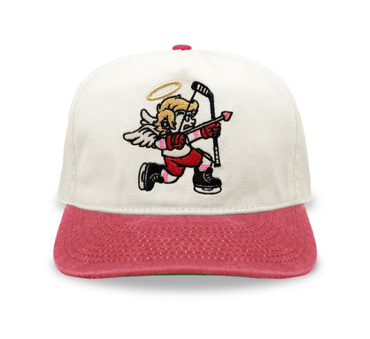 Bow and Arrow Celly Snapback: Cream