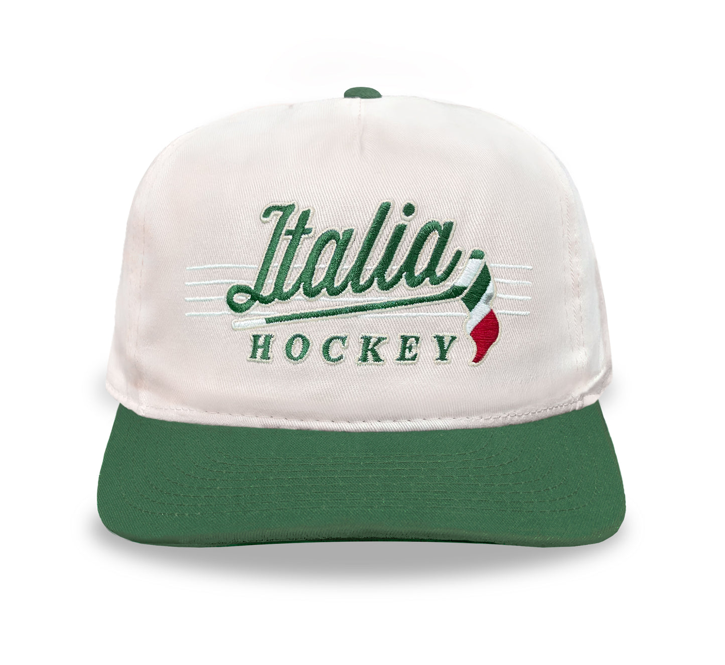 Italia Hockey Snapback: Cream