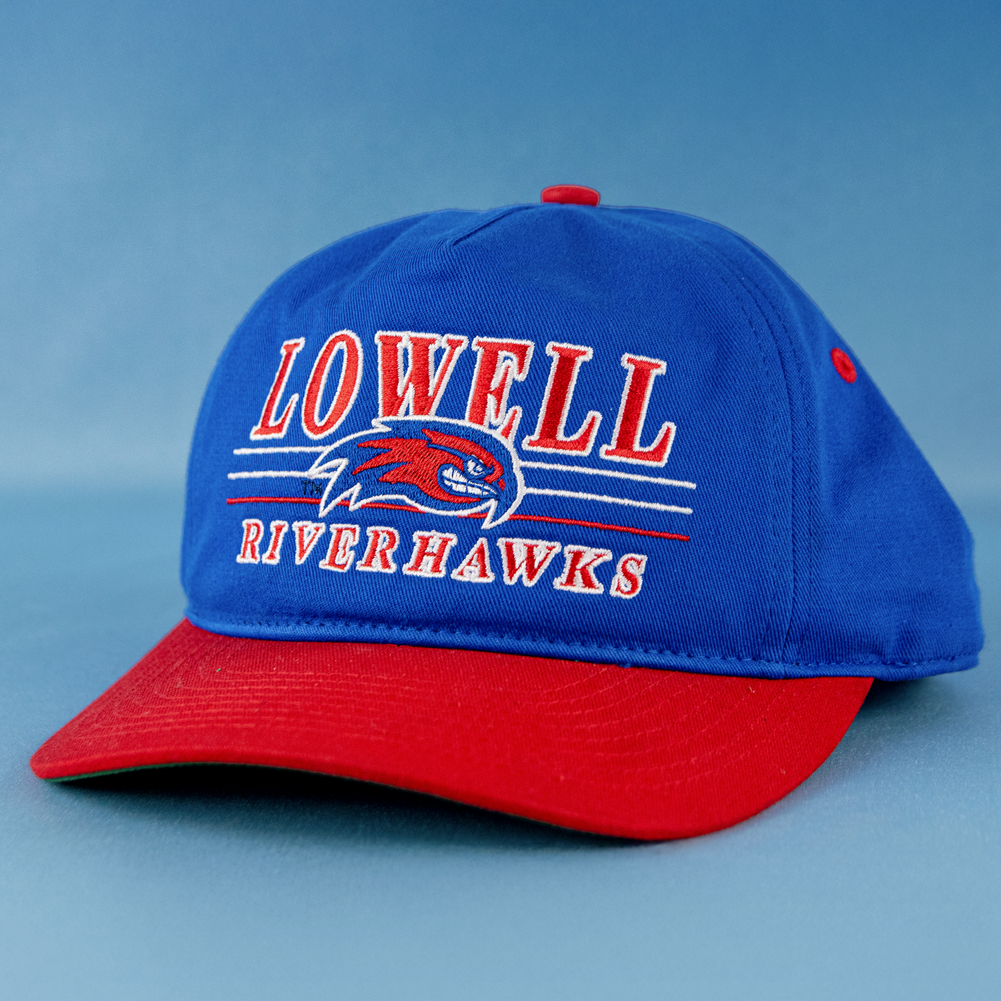 UMass Lowell River Hawks Snapback: Blue/Red