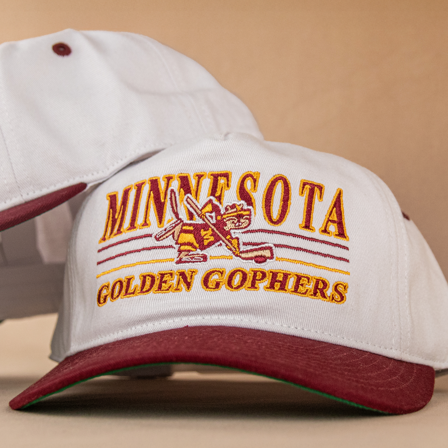 Minnesota Golden Gophers Snapback: White/Maroon