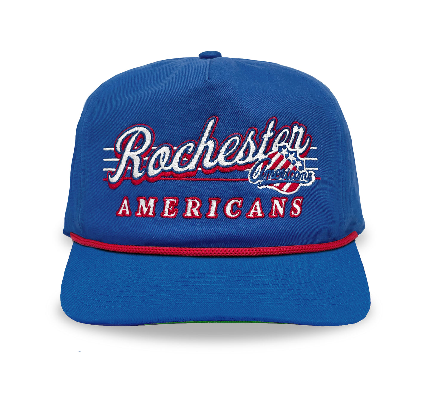 Rochester Americans Snapback: Royal Blue