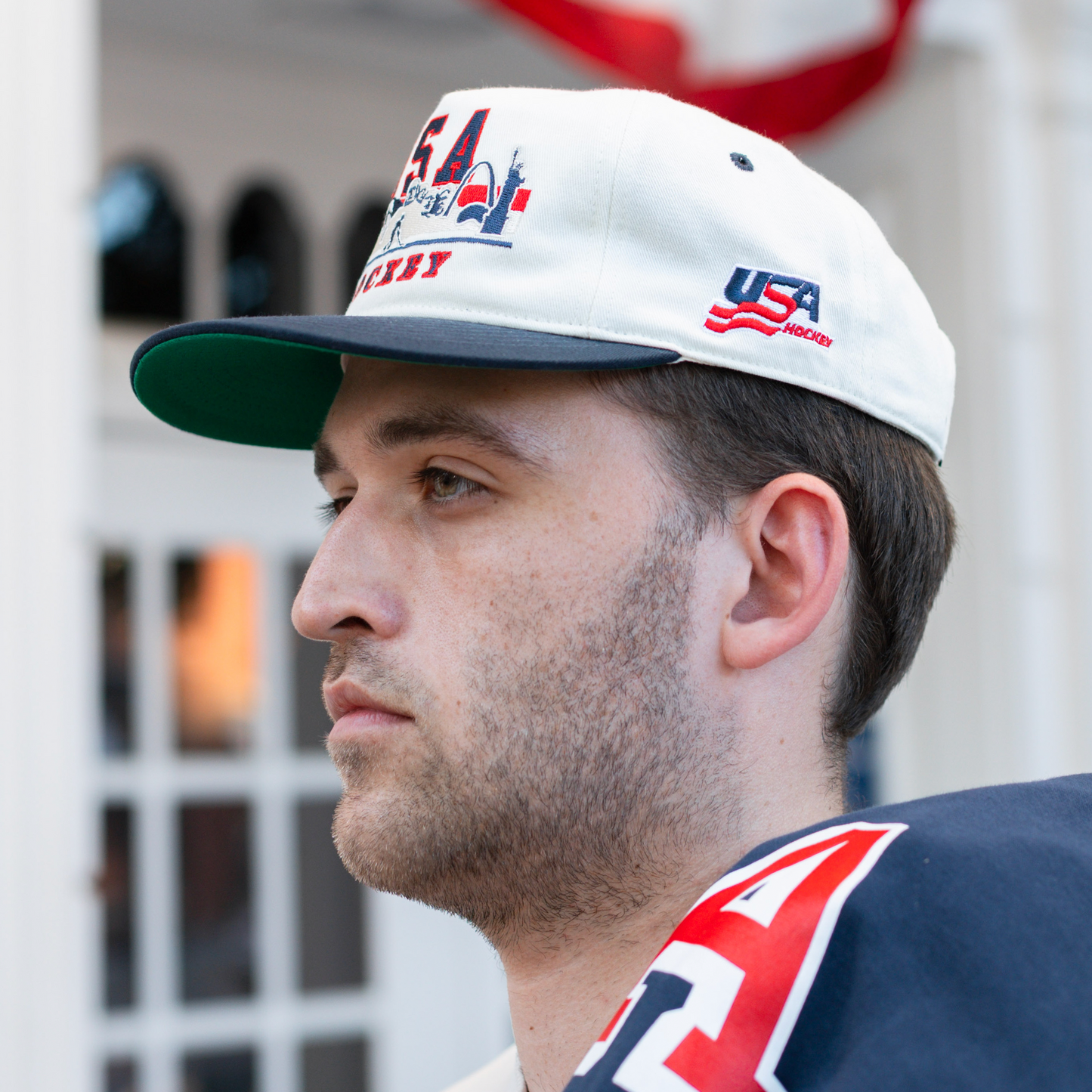 USA Hockey Coast to Coast Snapback: Cream
