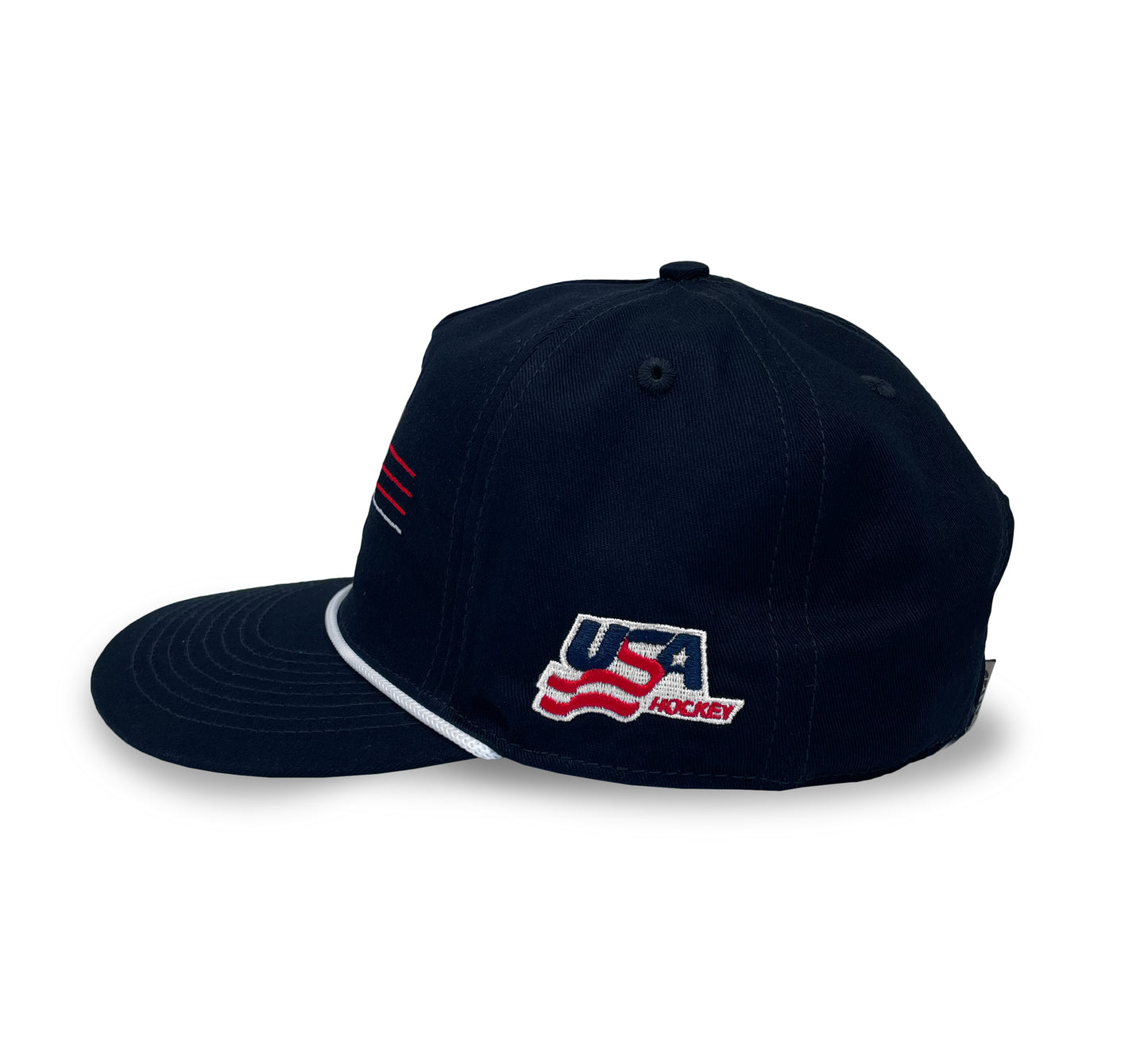 USA Hockey Vintage Logo Snapback: Navy