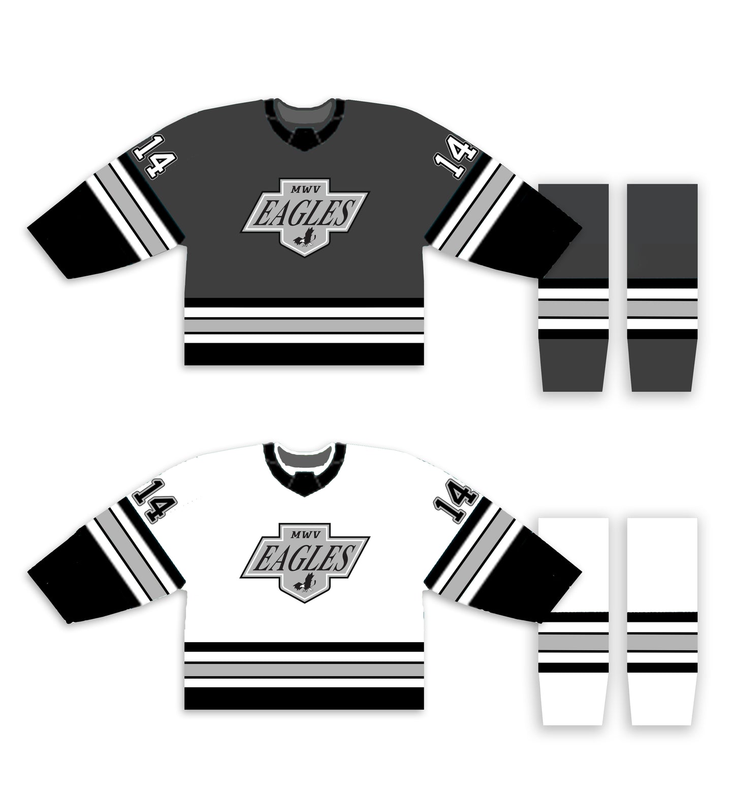 MWV Youth Hockey Jersey & Socks Set