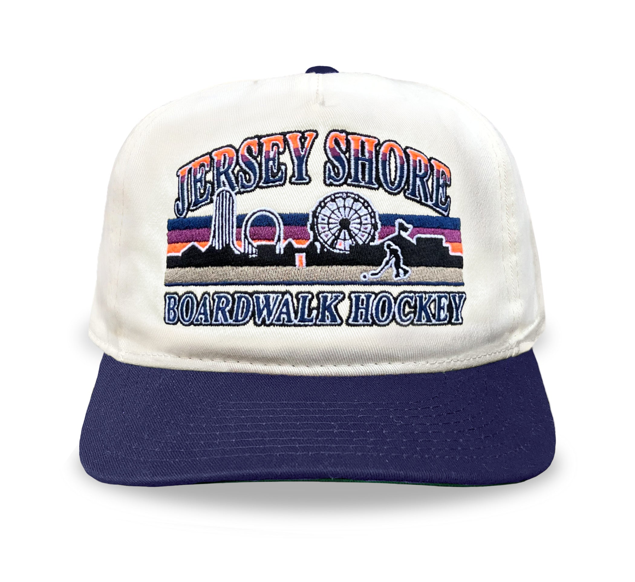 Jersey Shore Boardwalk Hockey Snapback Cream