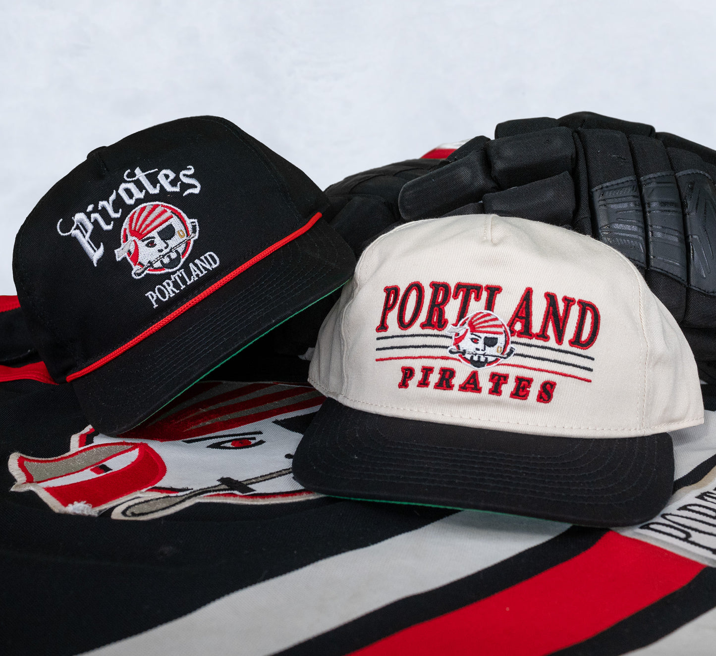 Portland Pirates Snapback: Black
