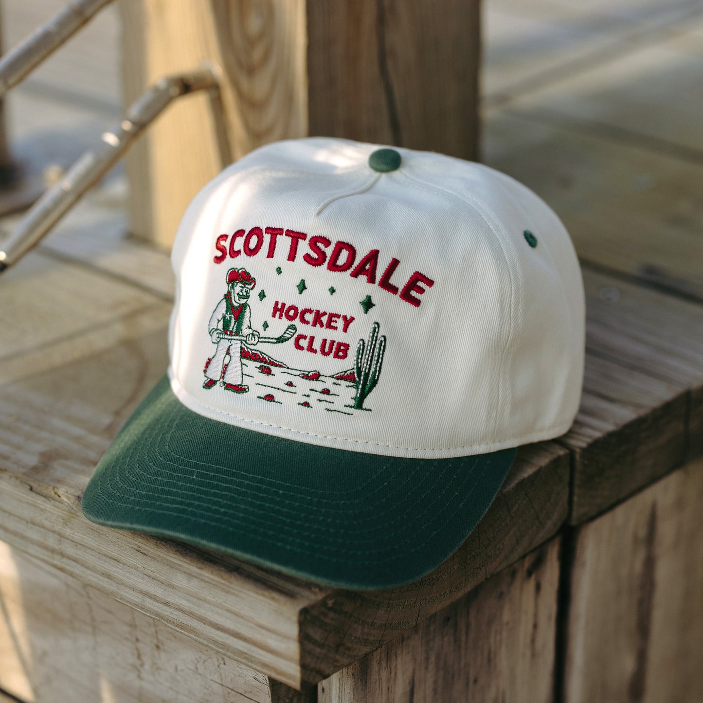 Scottsdale Hockey Club Snapback: Cream
