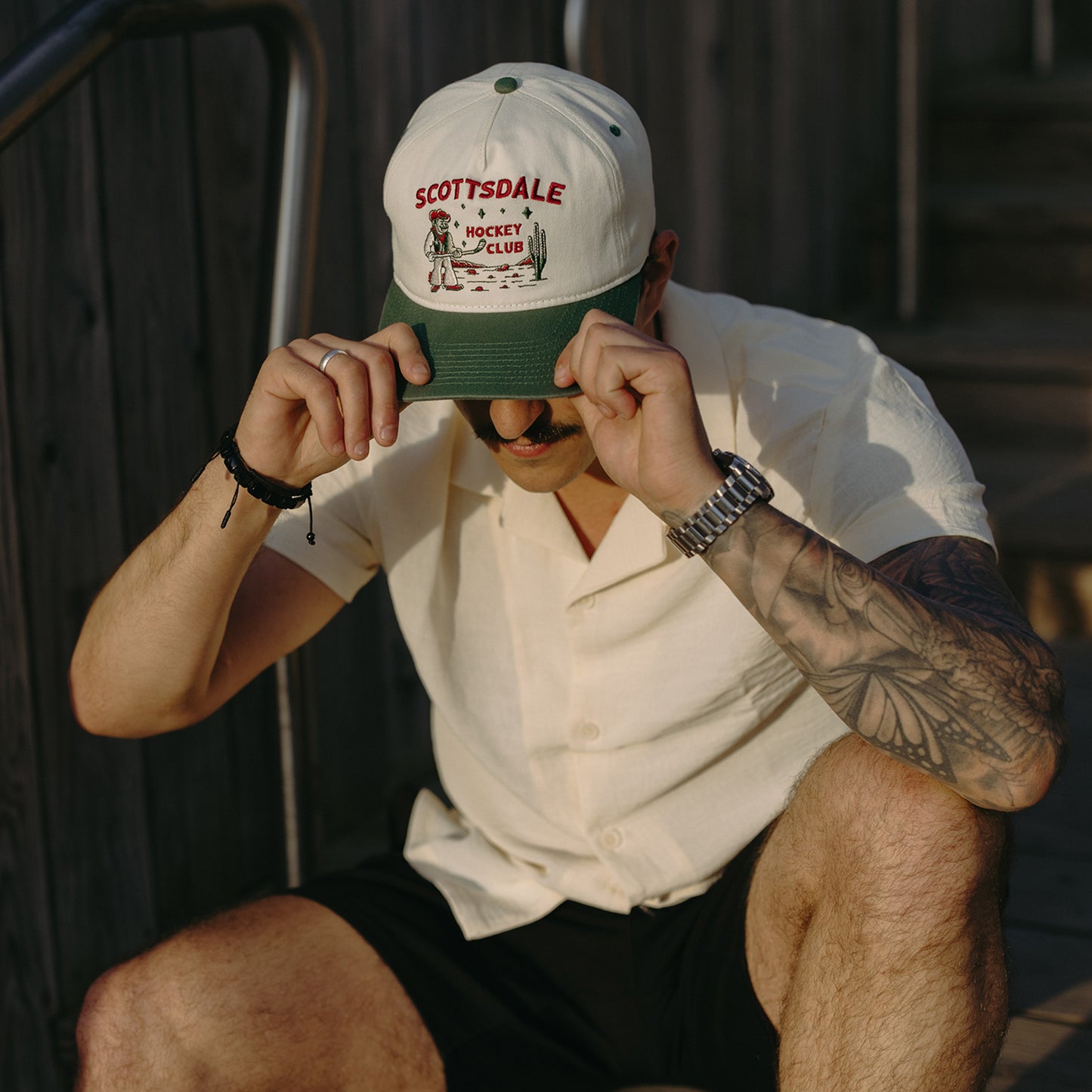 Scottsdale Hockey Club Snapback: Cream