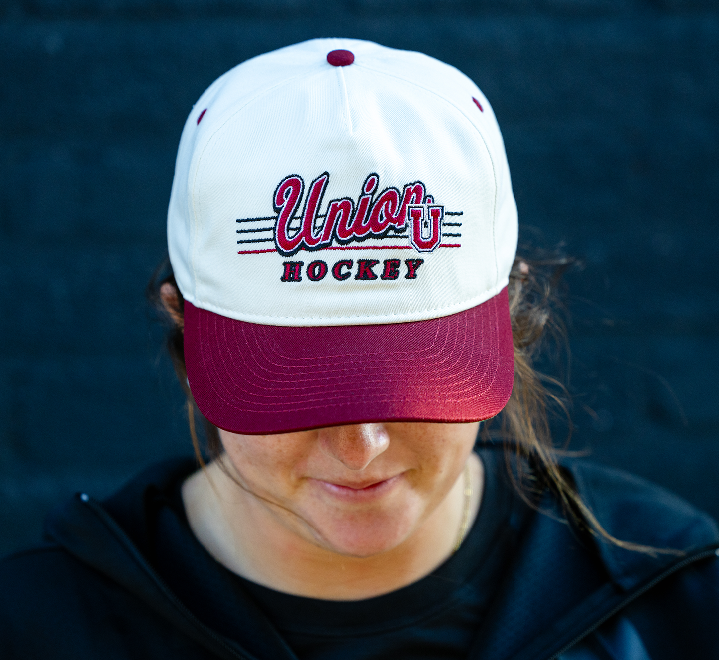 Union Hockey Snapback: Cream
