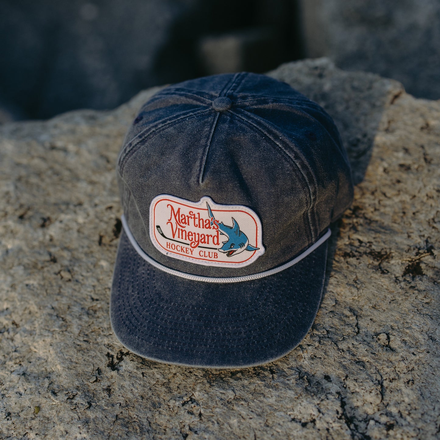 Martha's Vineyard Hockey Club Snapback: Vintage Navy