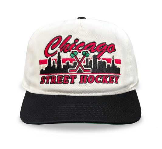Chicago Street Hockey Snapback: Cream