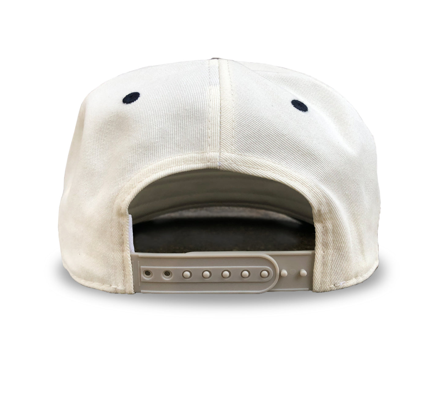 New England Pond Hockey Snapback: Cream