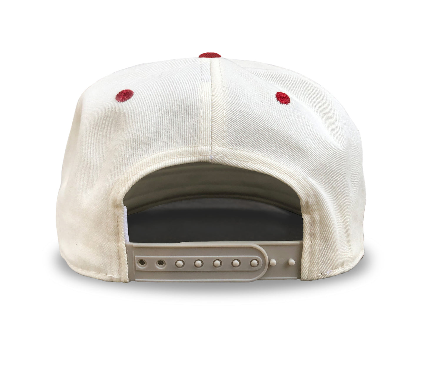 Wisconsin Pond Hockey Snapback: Cream