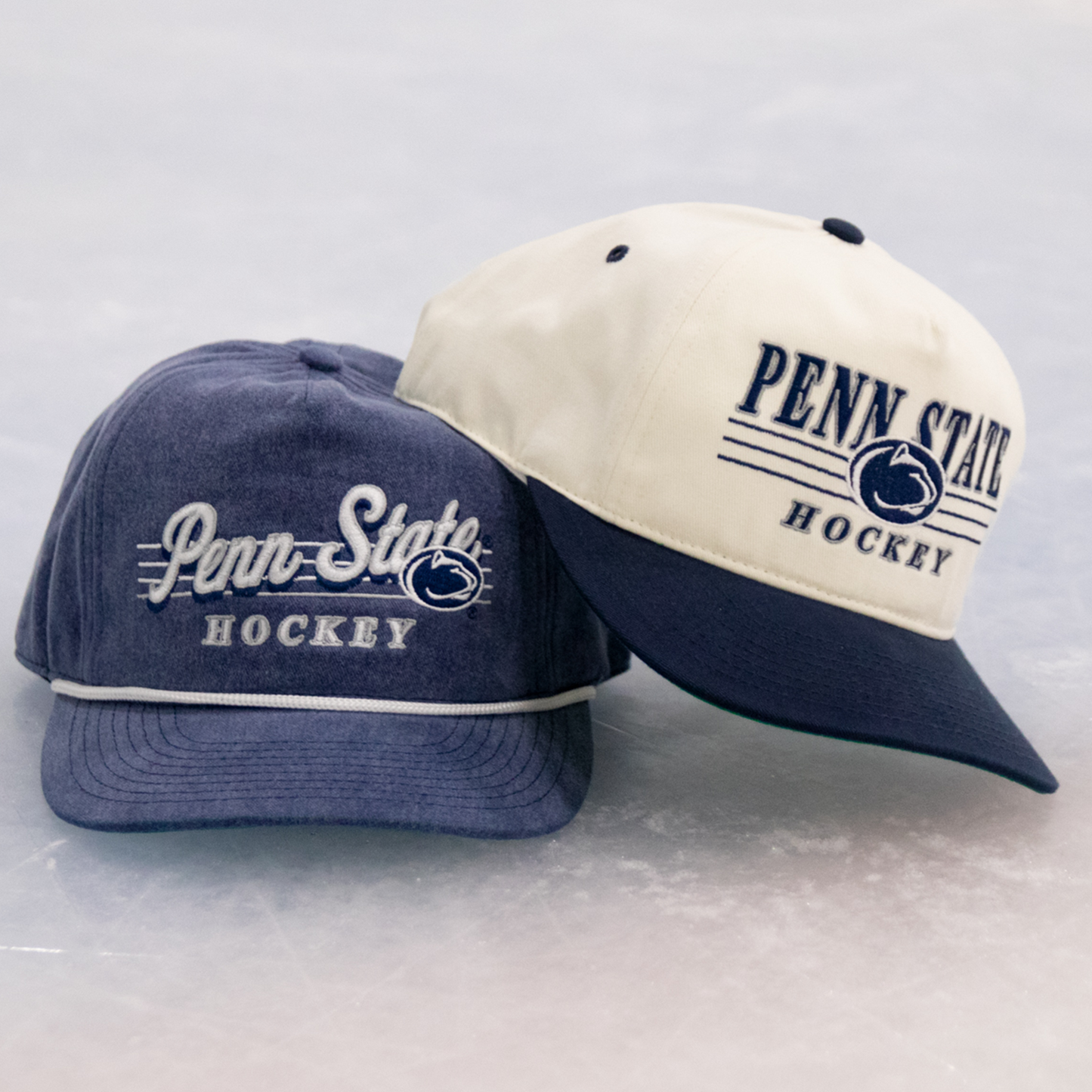 Penn State Hockey Snapback: Cream