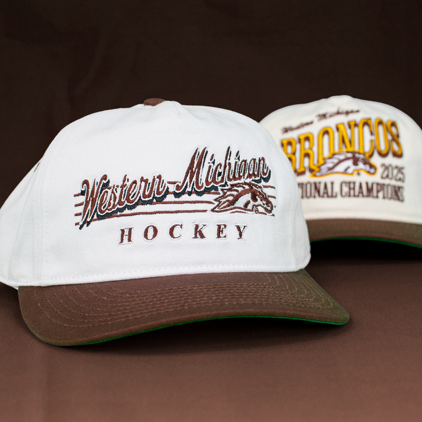 Western Michigan Hockey Snapback: White