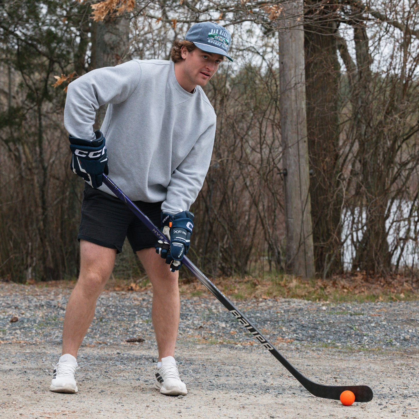 Bar Harbor Hockey Club Snapback: Washed Navy