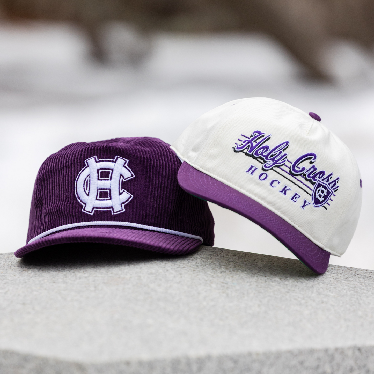 Holy Cross Snapback: Corduroy