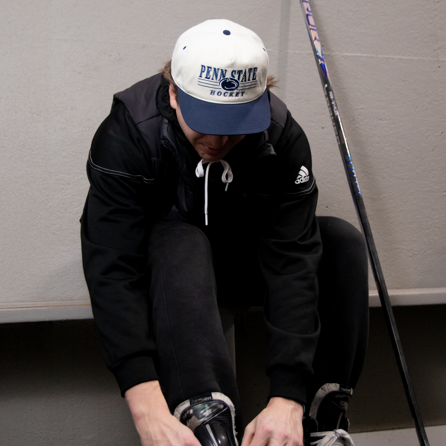 Penn State Hockey Snapback: Cream