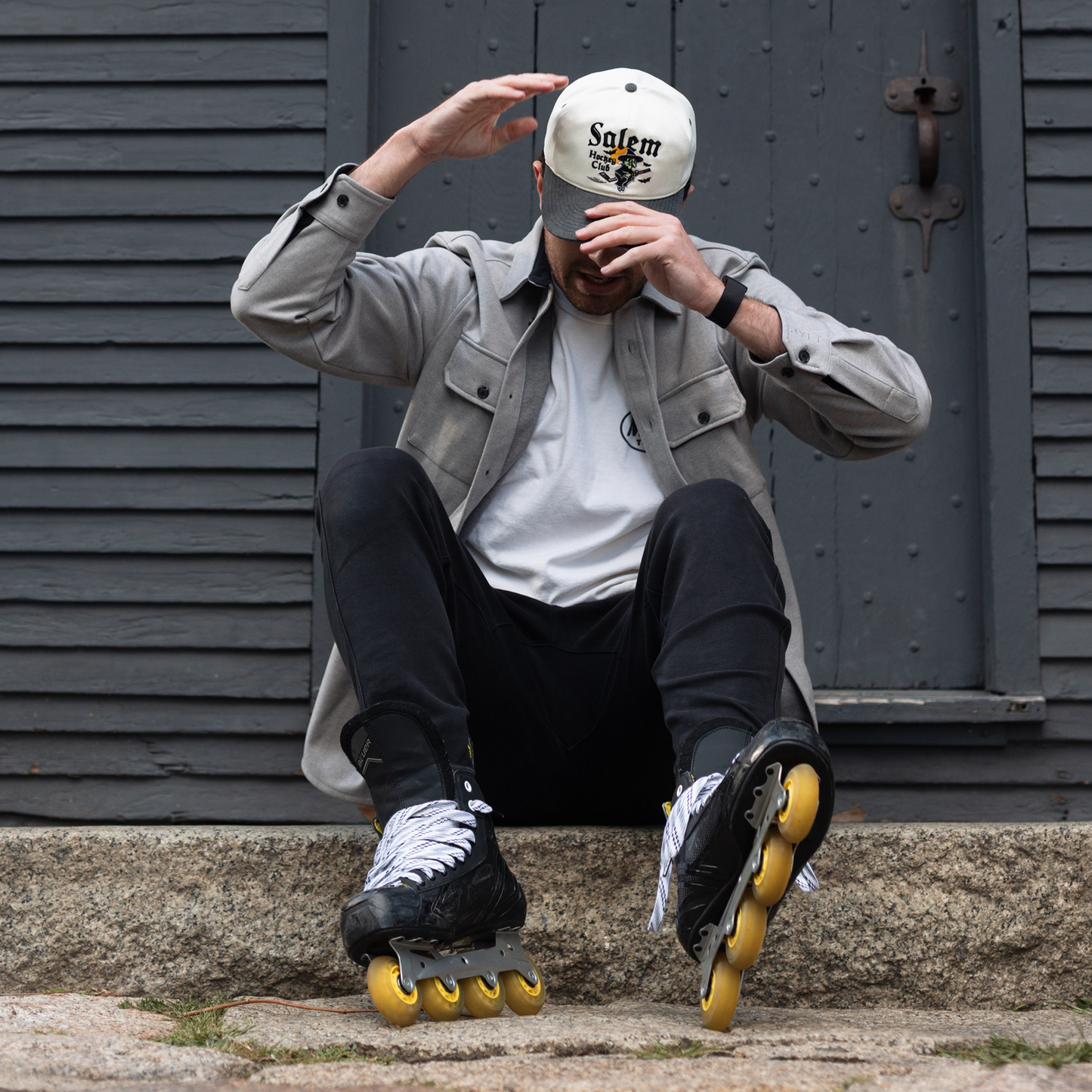 Salem Hockey Club Snapback: Cream