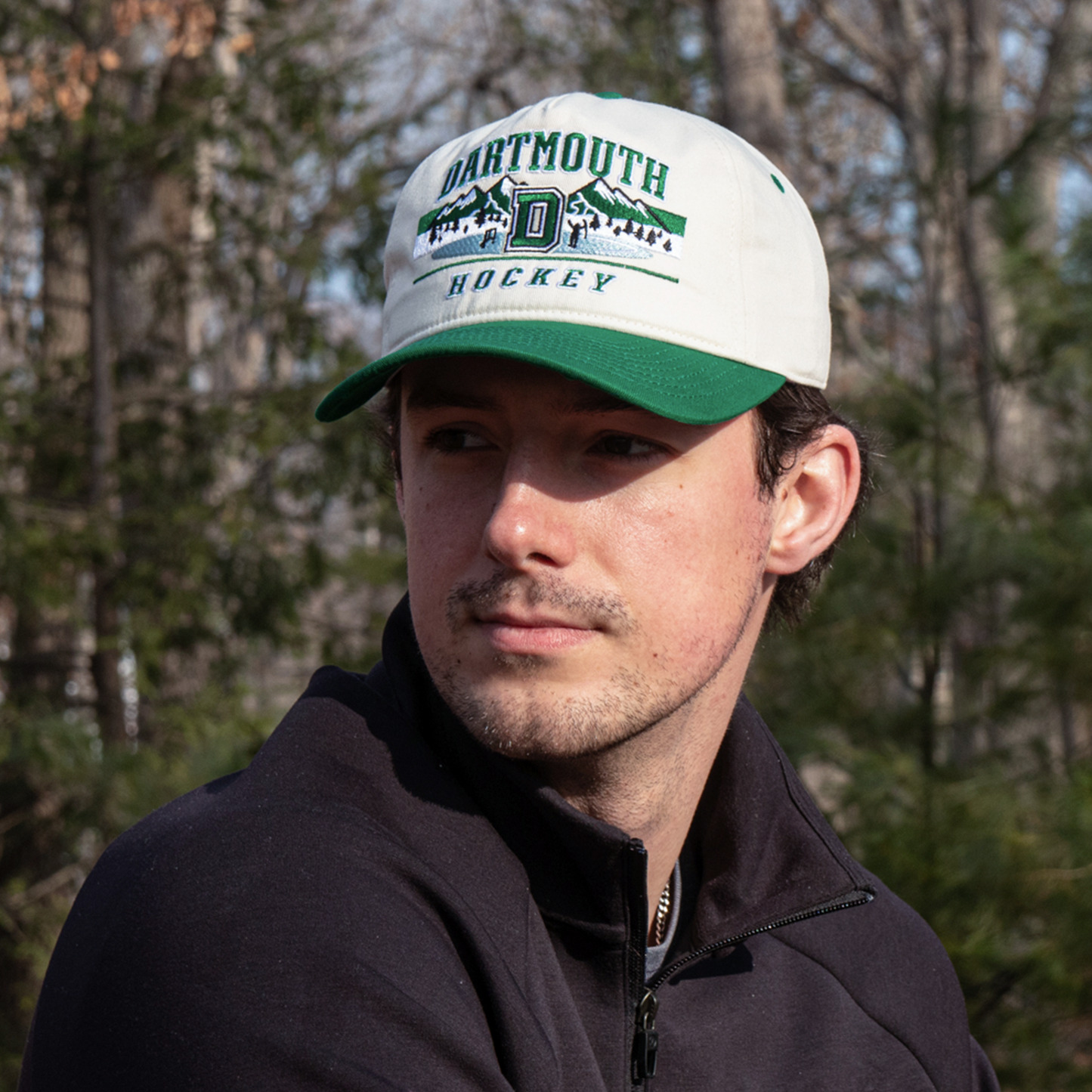 Dartmouth Hockey Snapback: Cream