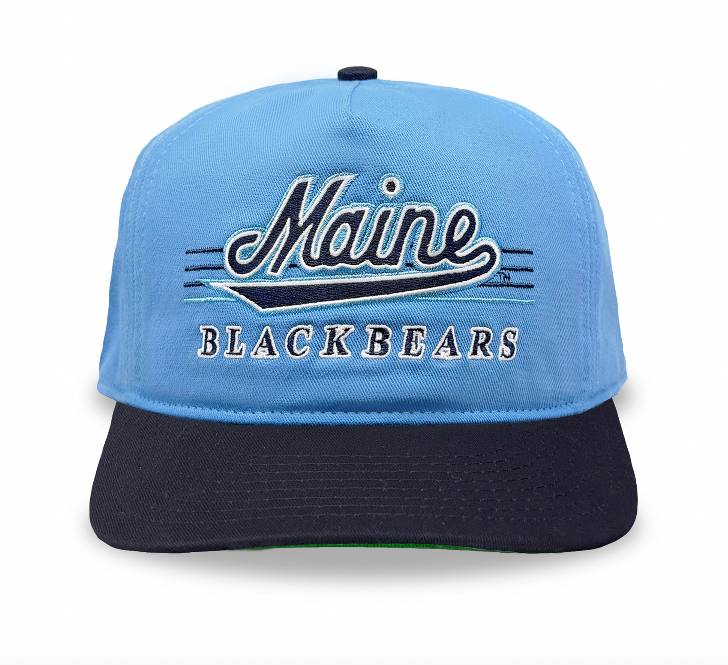 Maine Black Bears Snapback: Ice Blue