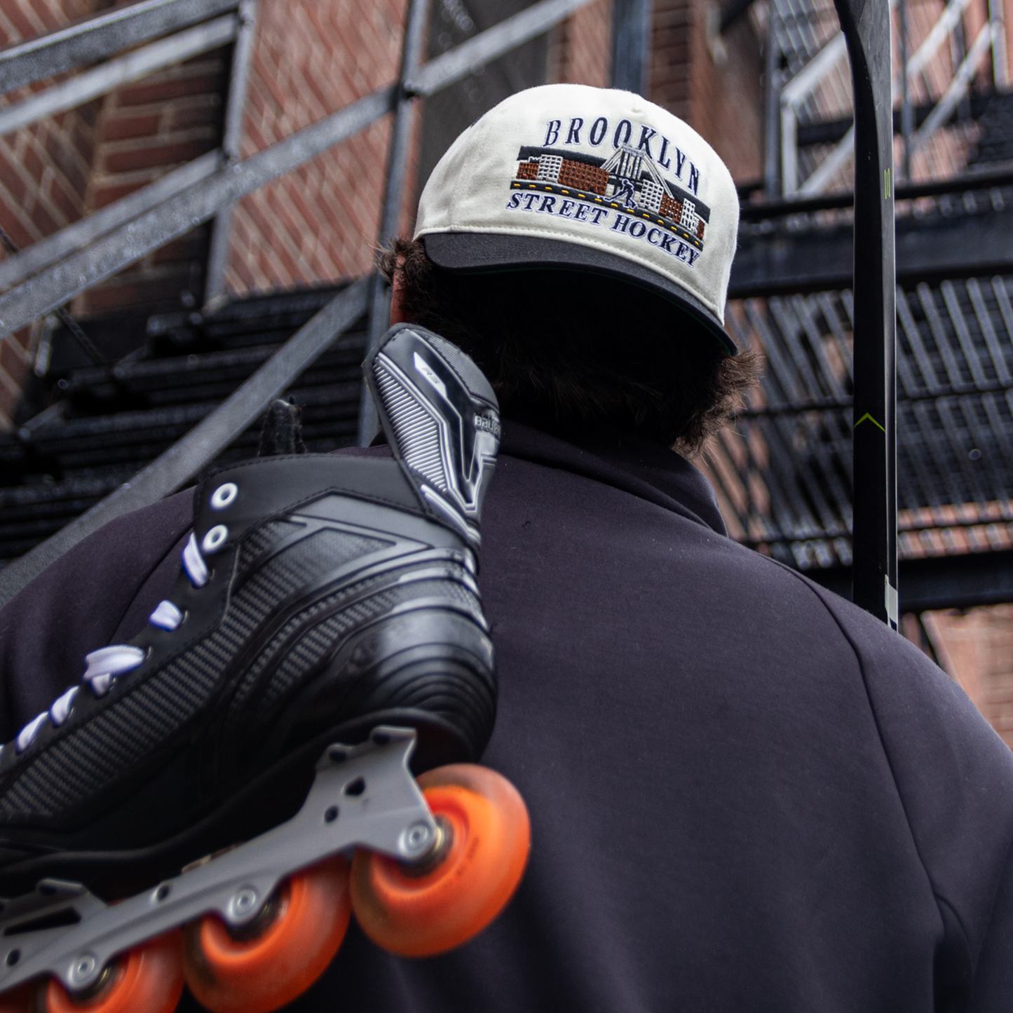 Brooklyn Street Hockey Snapback: Cream