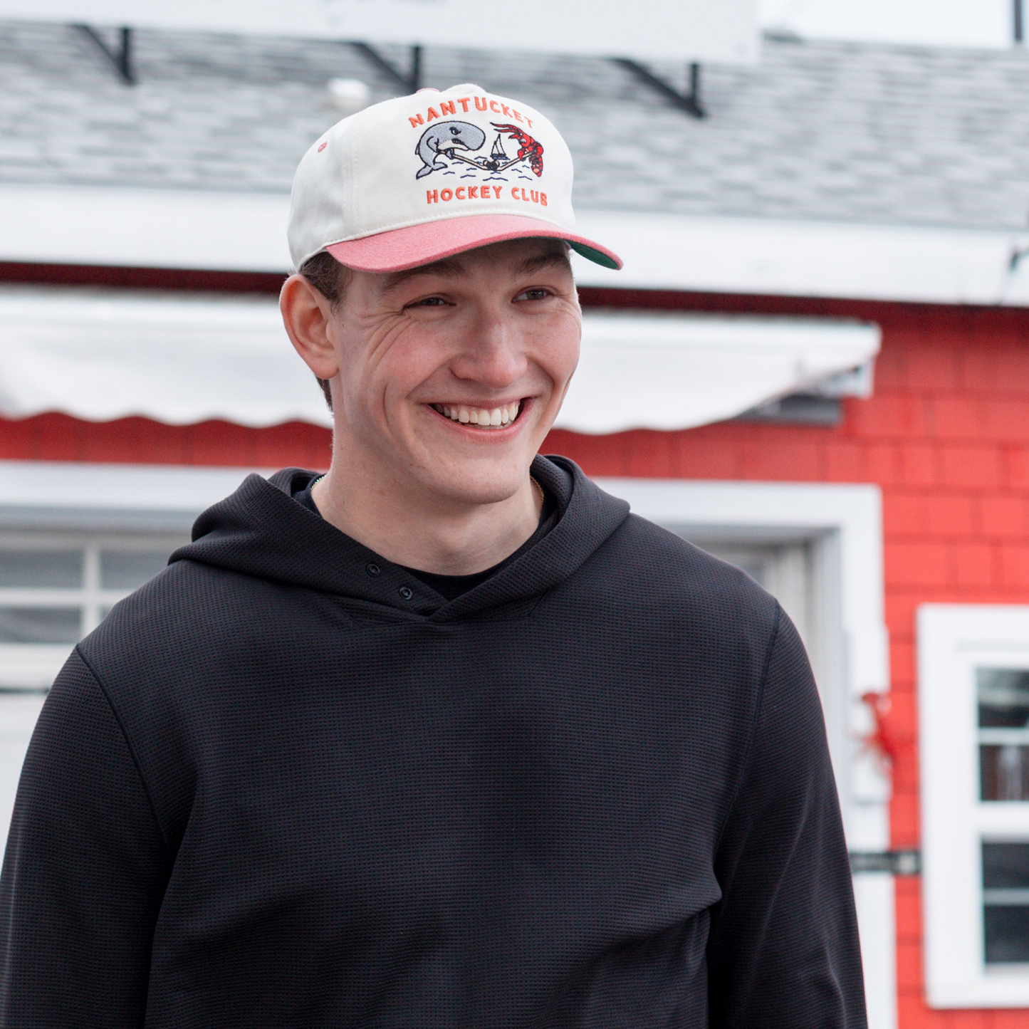 Nantucket Faceoff Snapback: Cream
