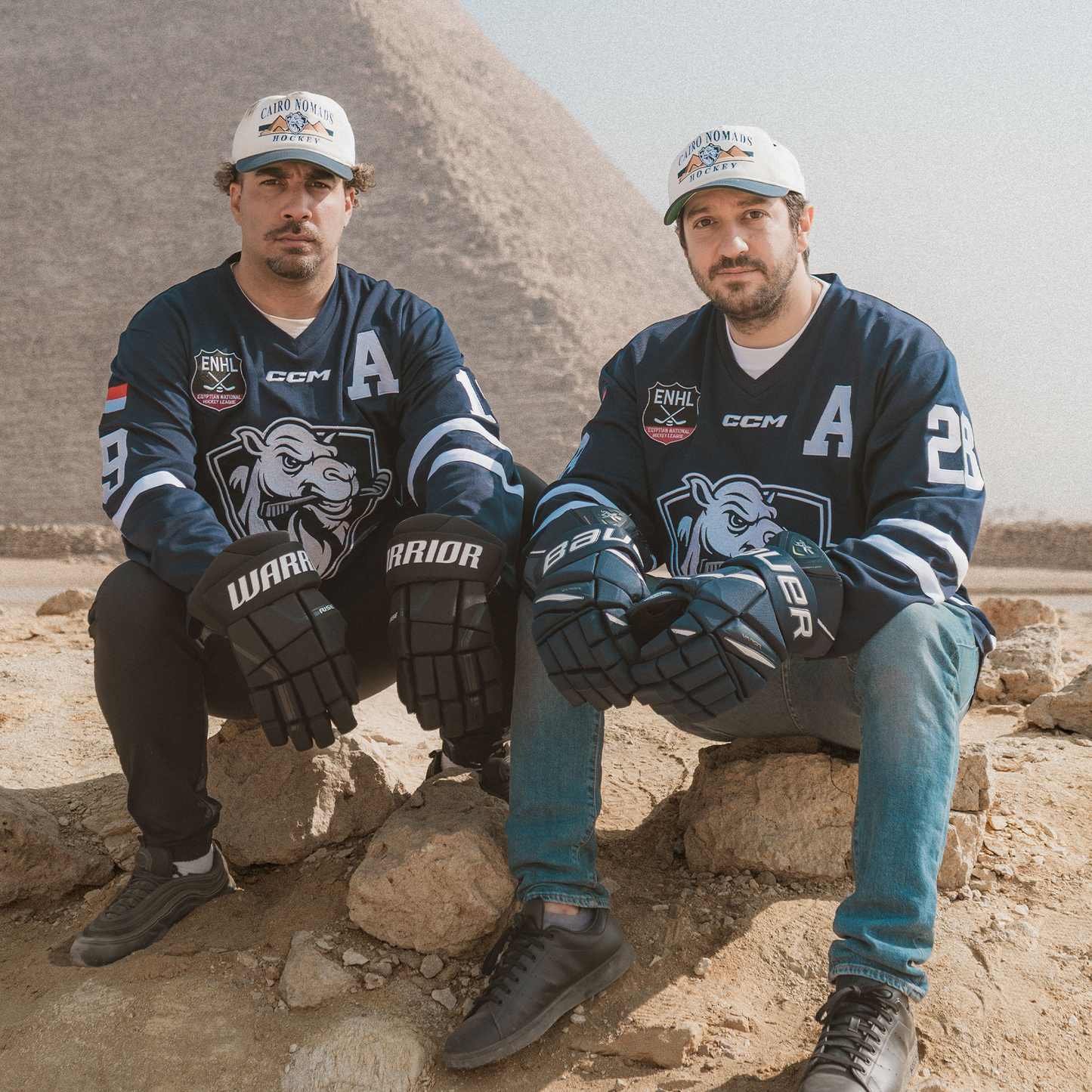 Cairo Nomads Hockey Snapback: Cream