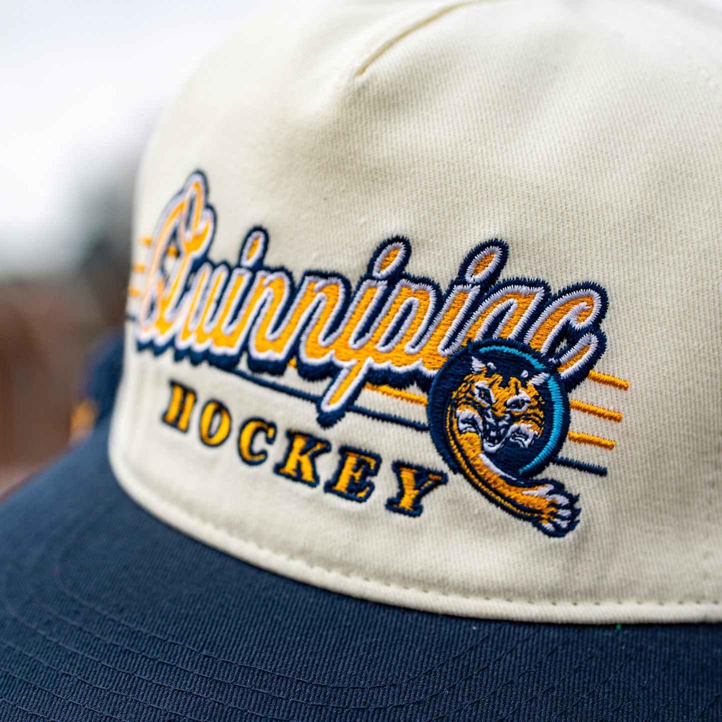 Quinnipiac Hockey Snapback: Cream