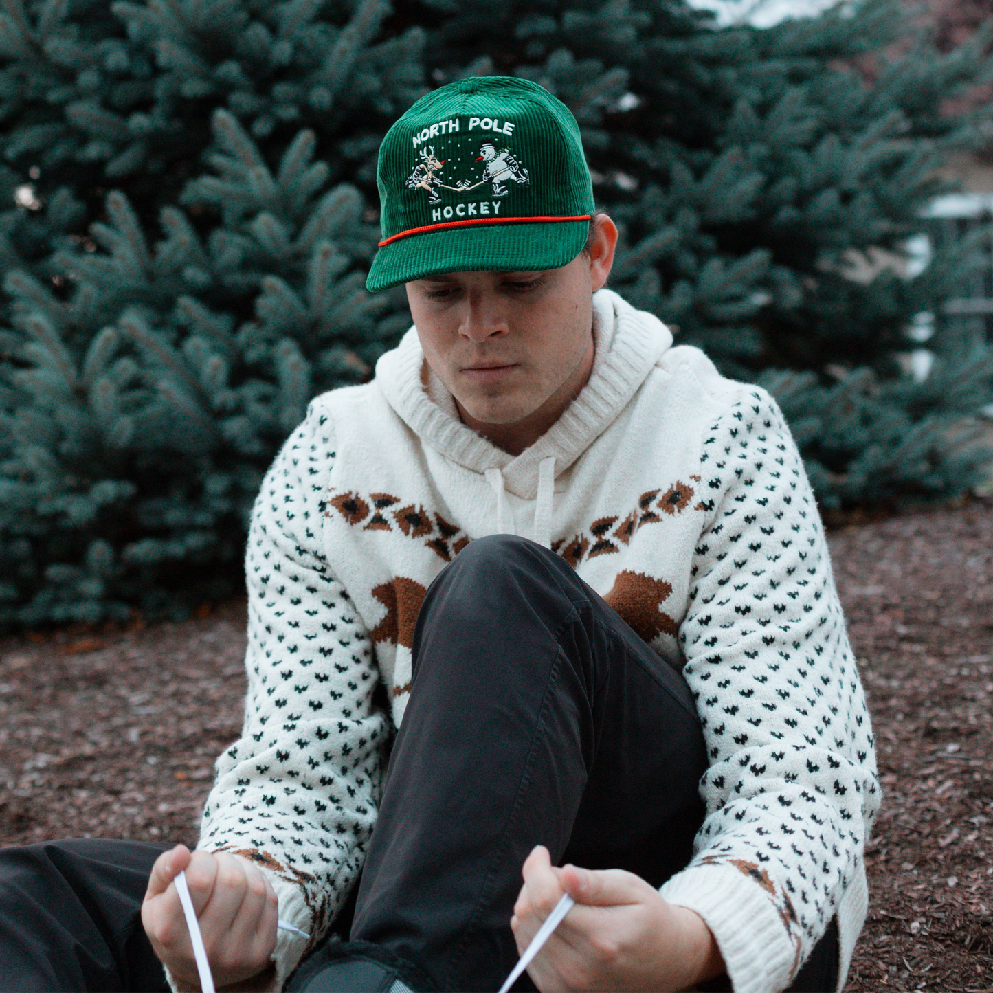 North Pole Face-Off Snapback: Corduroy