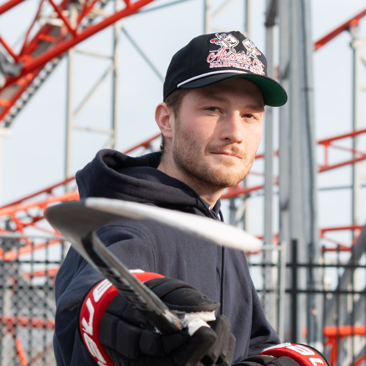 Atlantic City Boardwalk Hockey Snapback: Black
