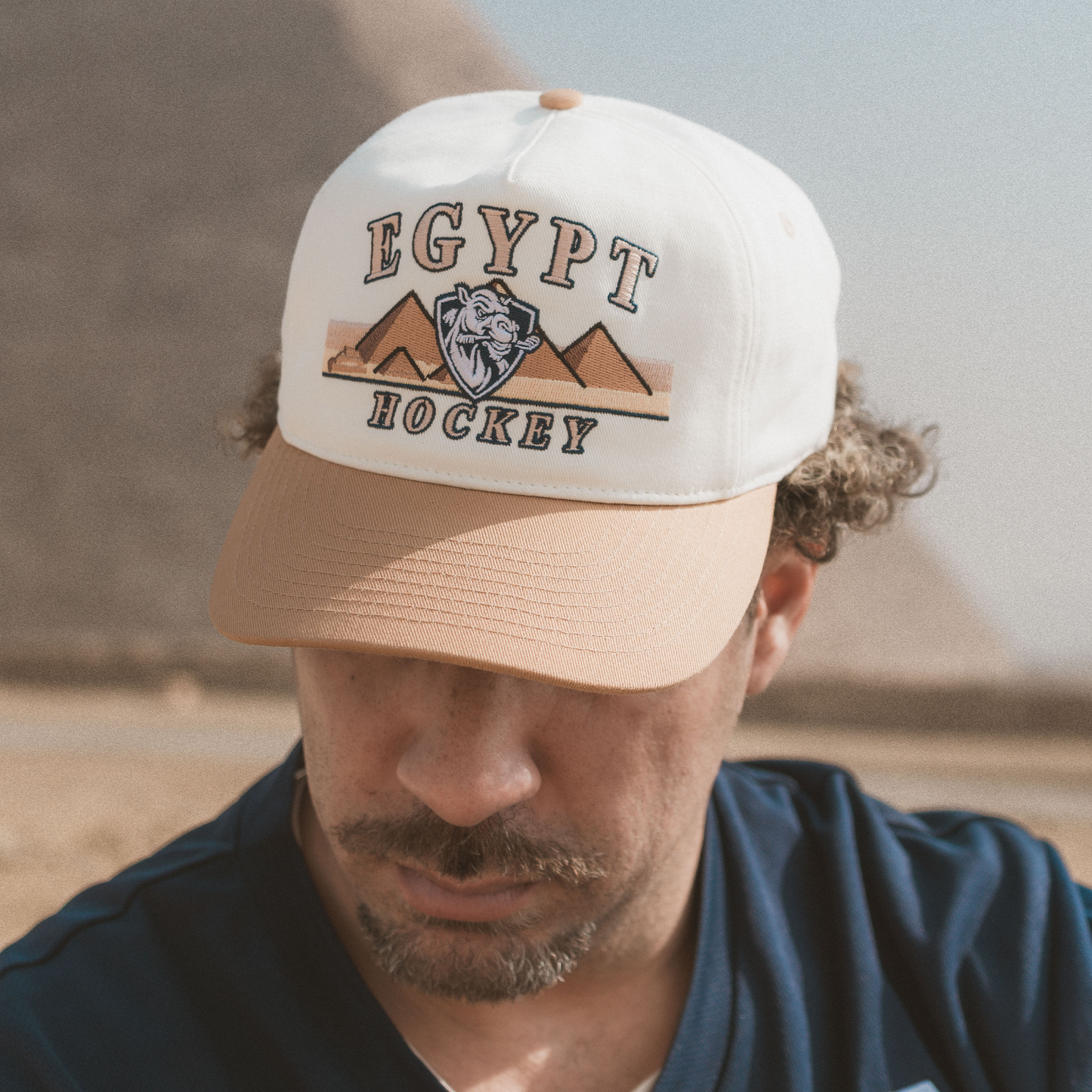 Egypt Hockey Snapback: Cream
