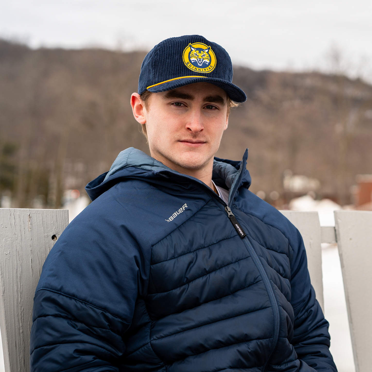 Quinnipiac Bobcats Snapback: Corduroy