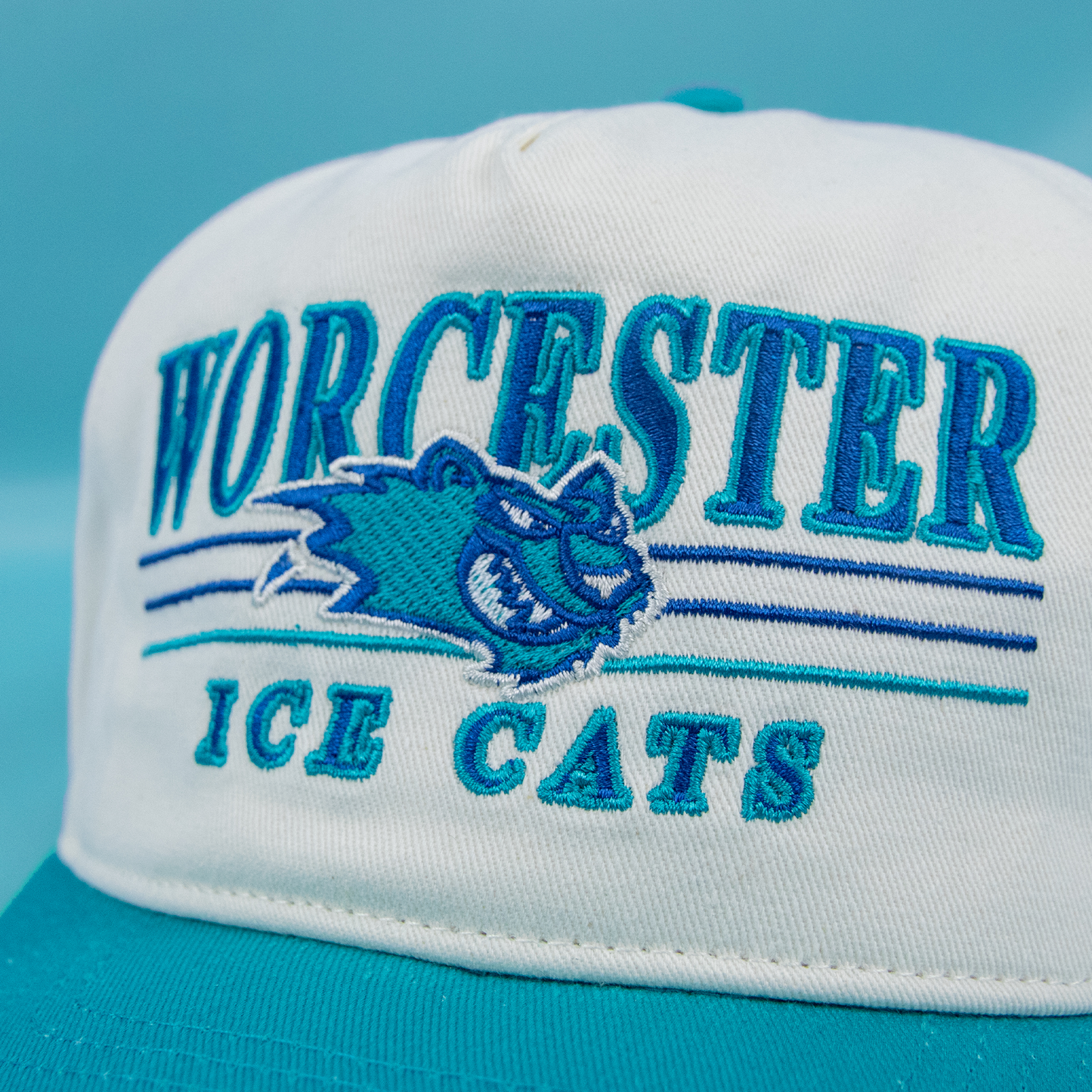 Worcester IceCats Snapback: Cream